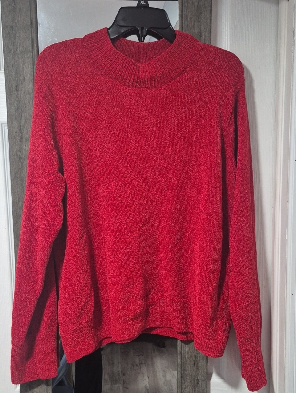 Kohl's Red Cowl-Neck Pullover Sweater